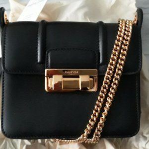 NWT Lanvin JIJI Black Leather Chain Crossbody Bag
